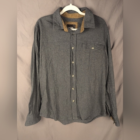CQR medium button down shirt in gray - Picture 2 of 7